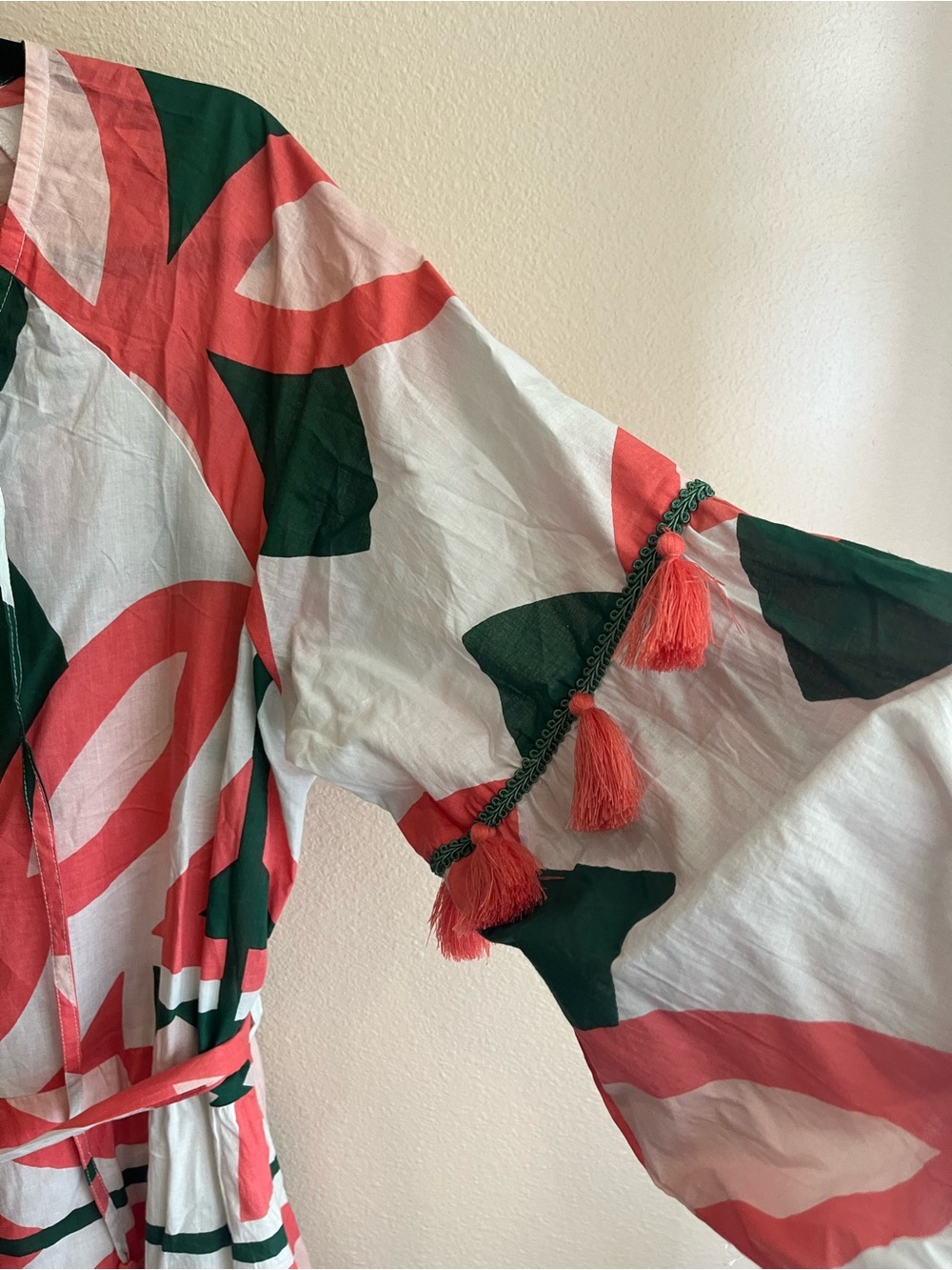 Mods Posa  Coral & Green Printed Tunic Dress - Picture 4 of 7